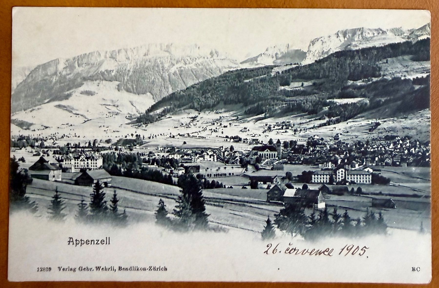 Cartoline postali: Appenzell - Panorama 1905 – Usato da Lutry venduto da Ediego