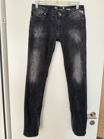 Replay Unisex Jeans Gr. 30/34 Schwarz Top Zustand!