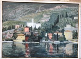 Robert Raths (1915-1995) - Ölgemälde auf Leinwand - Gardasee