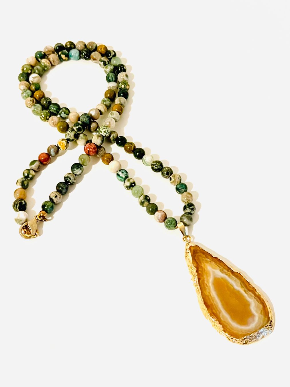 Ketten: Agate Pendant Necklace – Neu und originalverpackt aus Rüschlikon von topswissvintage 3
