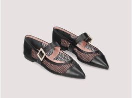 Pretty Ballerinas Ella(Mesh-Leder) schwarz Grösse 38 wie Neu