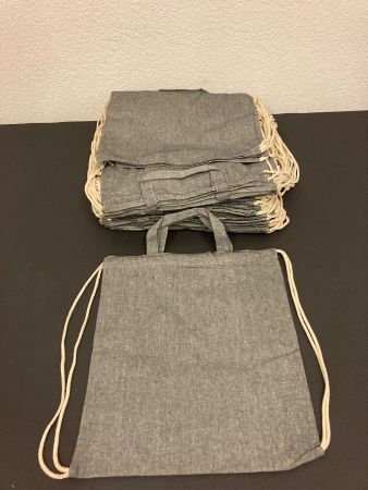 Einkaufs / Rückentaschen, 50 Stück, 100% Baumwolle, 38x41 cm