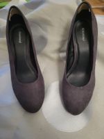 Pumps Graceland grau Wildleder Optik Grösse 40 gebraucht