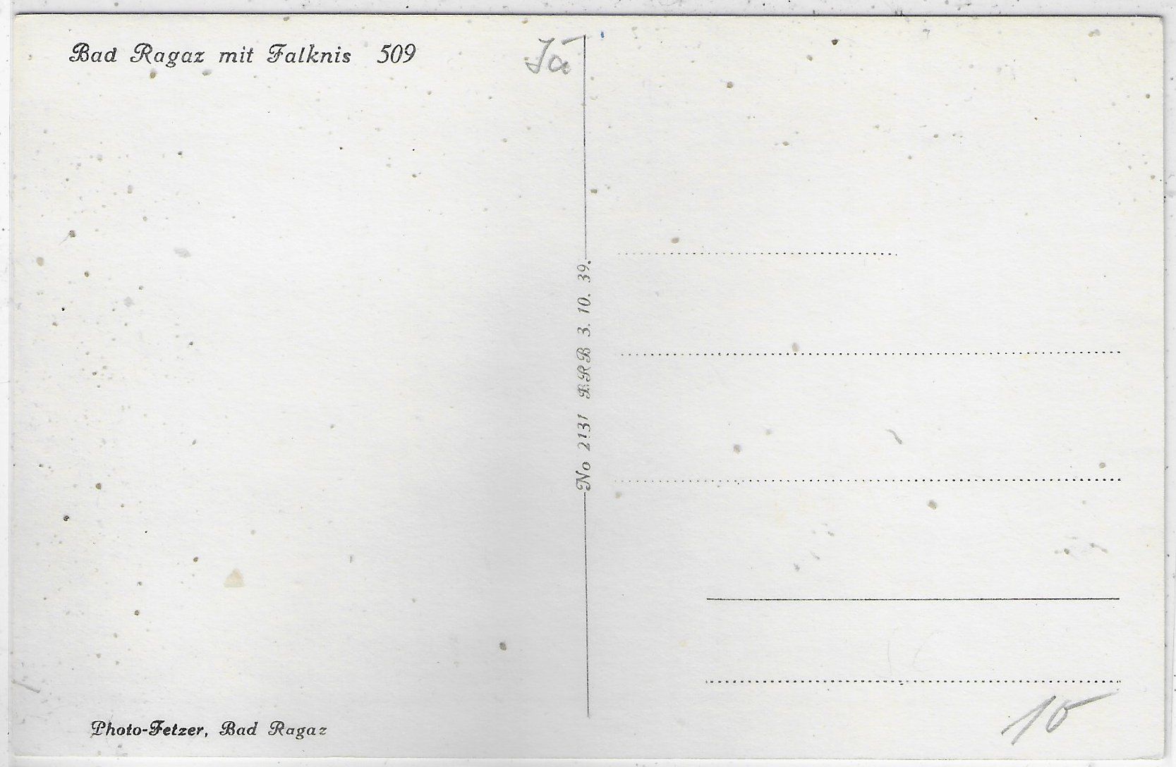 Cartoline postali: Bad Ragaz mit Falknis – Usato da Ettingen venduto da Kartenplanet 1