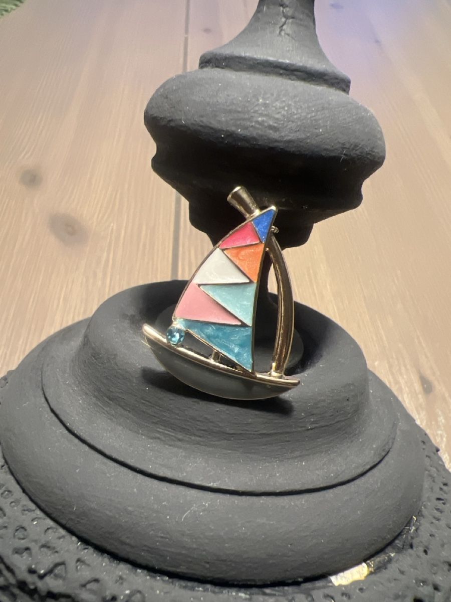 Spille & Fermagli: Segelboot Brosche – Nuovo (secondo la descrizione) da Seon venduto da Sunny-Schmuck78