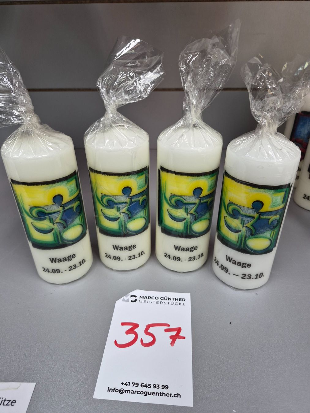 Candele: 357 Posten Sternzeichen-Kerzen aus Liquidation – Nuovo (secondo la descrizione) da Derendingen venduto da Meisterstuecke