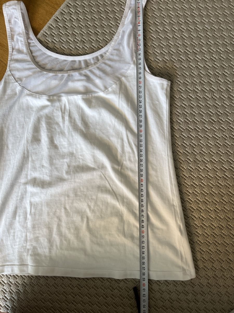Tops: Top mit Netzeinsatz, weiss, S – Gebraucht aus Solothurn von Bobesch08 5