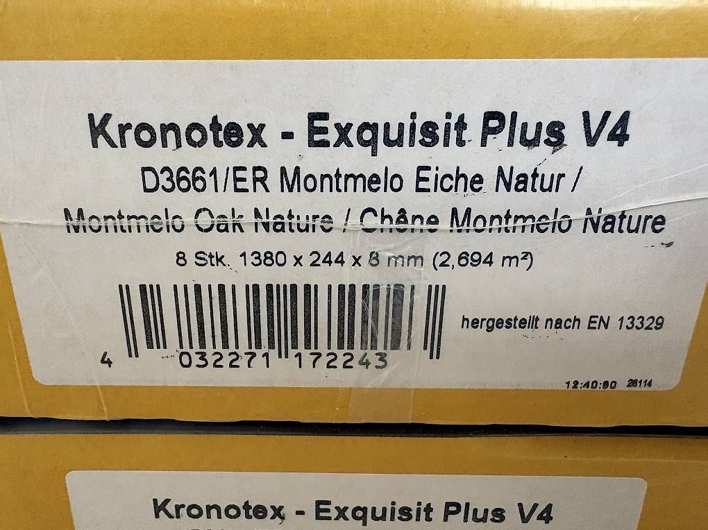 Rivestimenti per pavimenti: Laminat Eiche Montemerlo 8.0 – Nuovo e nell'imballaggio originale da Einsiedeln venduto da Redur 2
