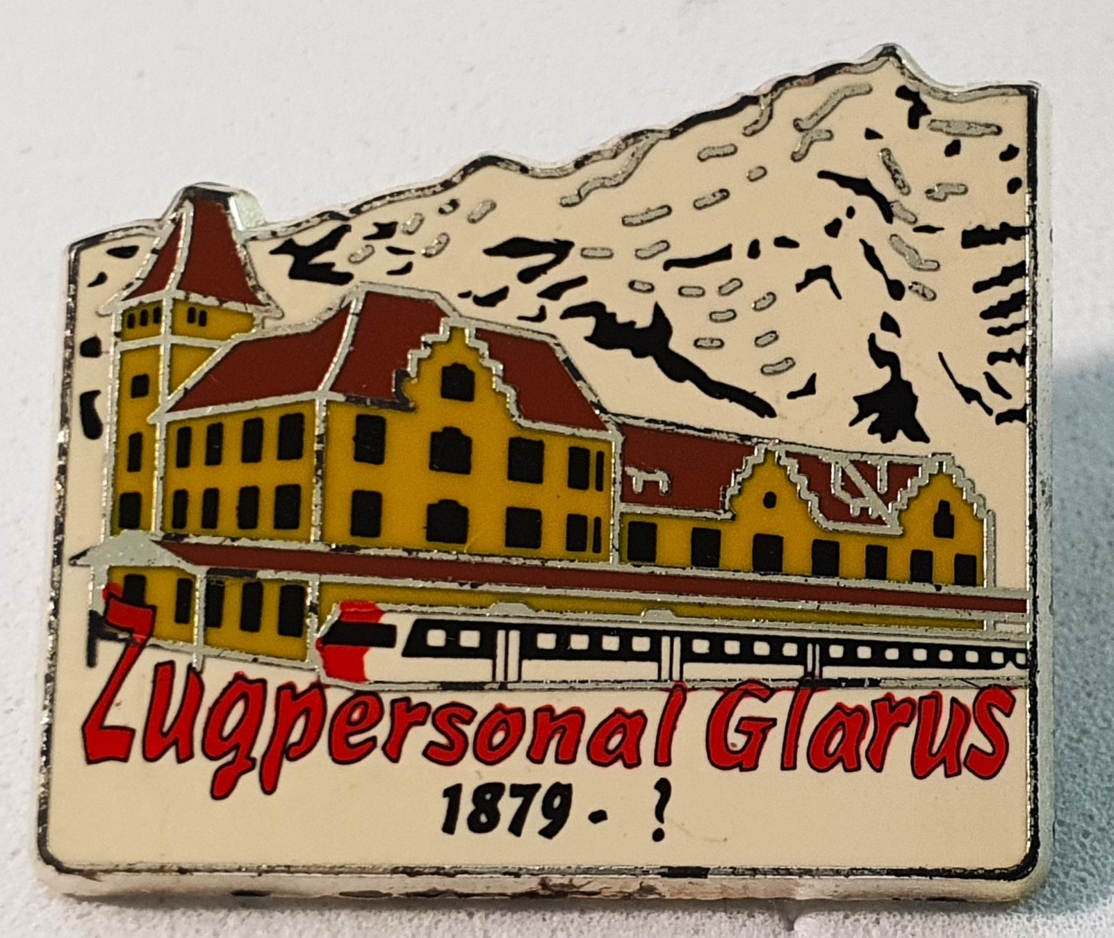 Placchette & Badge: AA811 - Pin Zugpersonal Glarus 1879 - ? – Usato da Reinach BL venduto da Boston-Verkauf