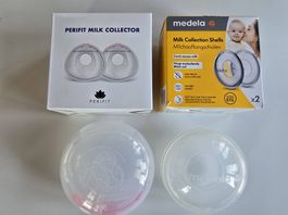 Lot de coupelles recueil-lait Medela & Perifit