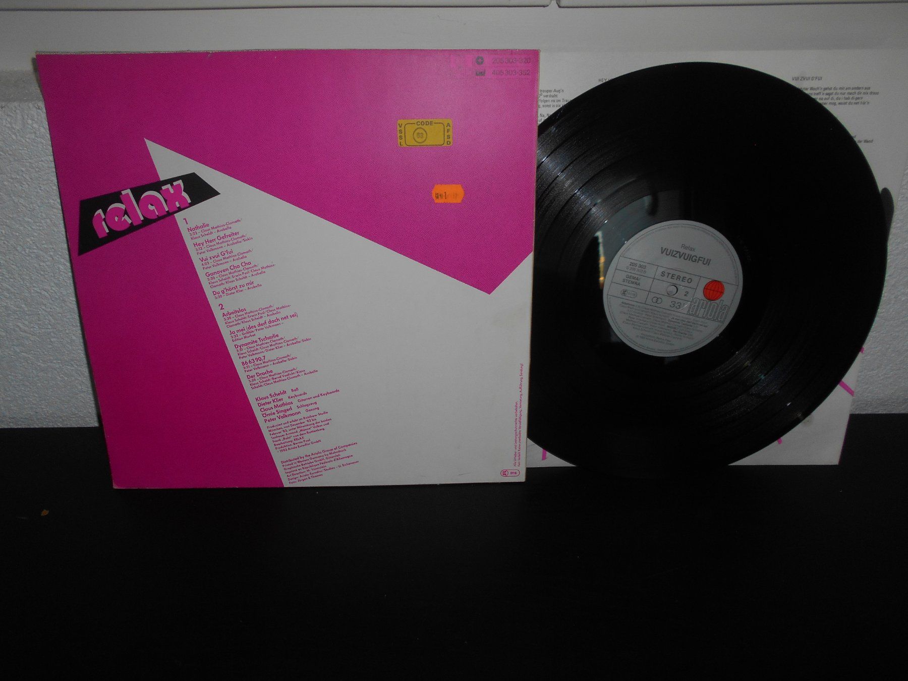 Dischi in vinile: Relax – Vuizvuigfui / 1983 – Usato da Aarberg venduto da witchhunter01 1