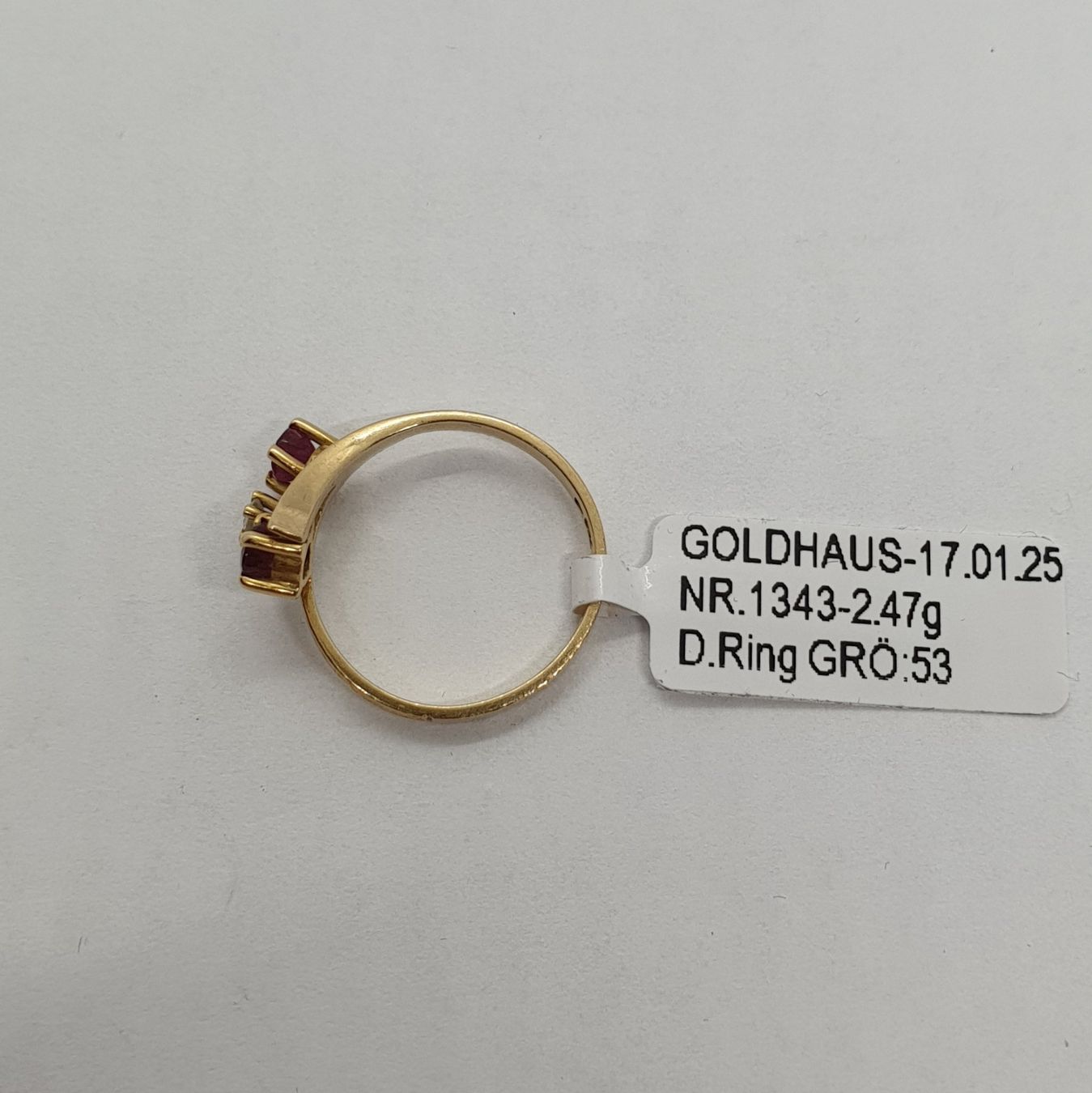 Anelli: Echt 18K Gold - Diamant, Rubin Ring – Usato da Luzern venduto da Luzern-Goldhaus 2
