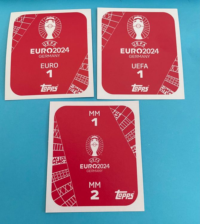 Topps Euro 2024 Sticker 3x EURO 1, UEFA 1, MM1 & MM2 Kaufen auf Ricardo