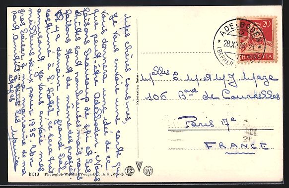 Cartoline postali: AK Adelboden, Schnittenbergli im Schnee – Usato da Berlin venduto da bartko-reher 1