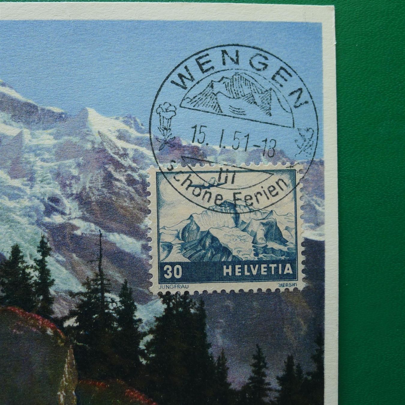 Tutti i francobolli: F43 Maximumkarte, K-Stempel WENGEN – Usato da Ebikon venduto da SilvioFreund 1