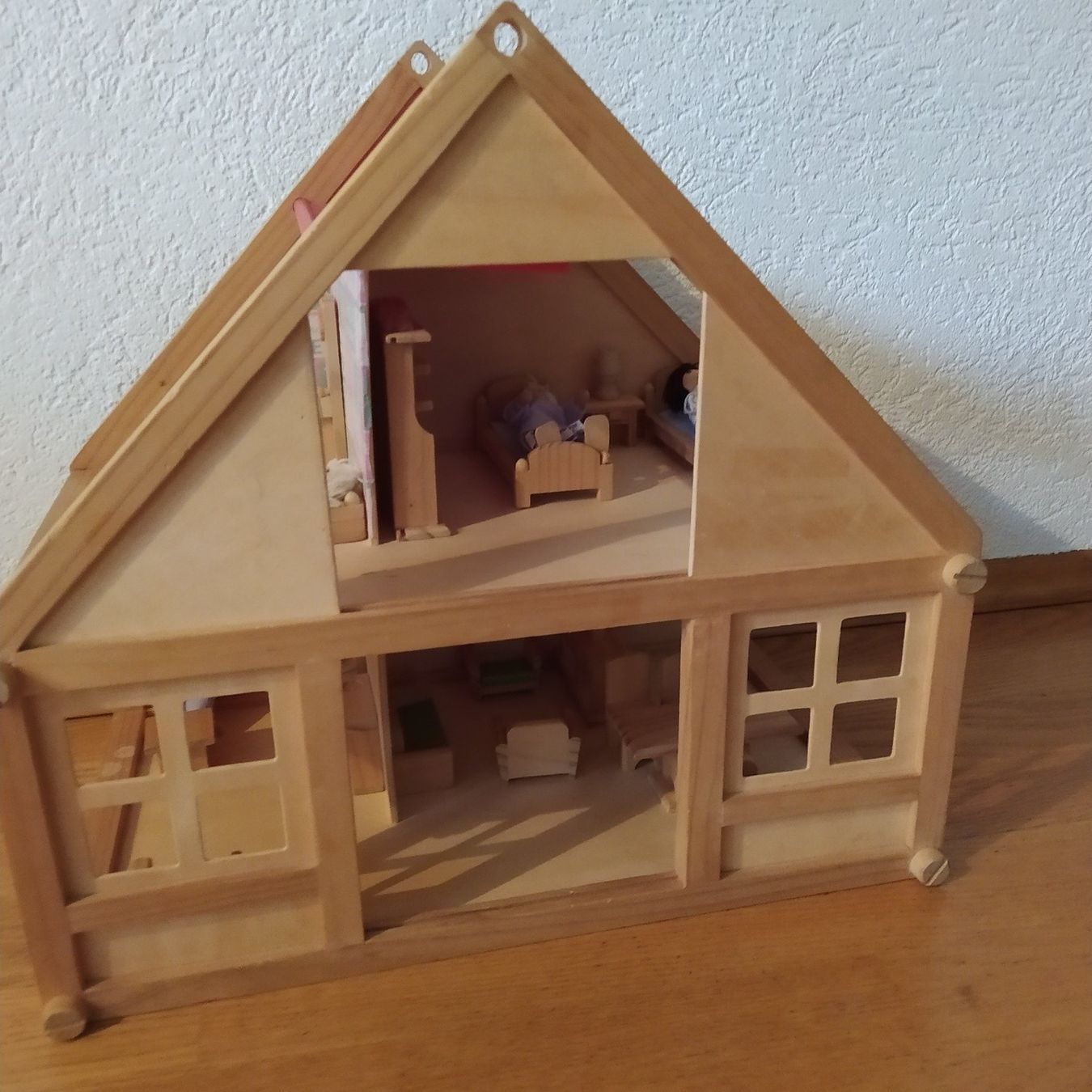 Case e mobili per bambole: Puppenhaus aus Holz – Usato da Riehen venduto da WinniePuh4 1