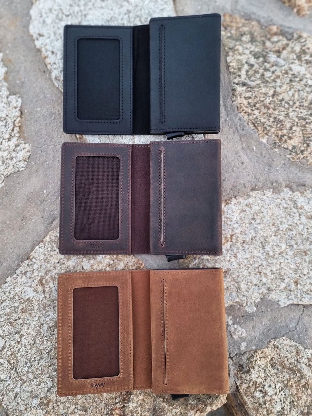 Portefeuilles: Slim Wallet Beige, mit Kartenhalter + Münz  | RFID Schutz – Neuf (Voir description) à Zürich par Simfy-Wallets 5
