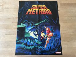 Super Metroid Poster - Super Nintendo - 1994 - vintage!