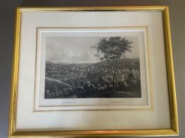 Kupferstich 1860 Winterthur