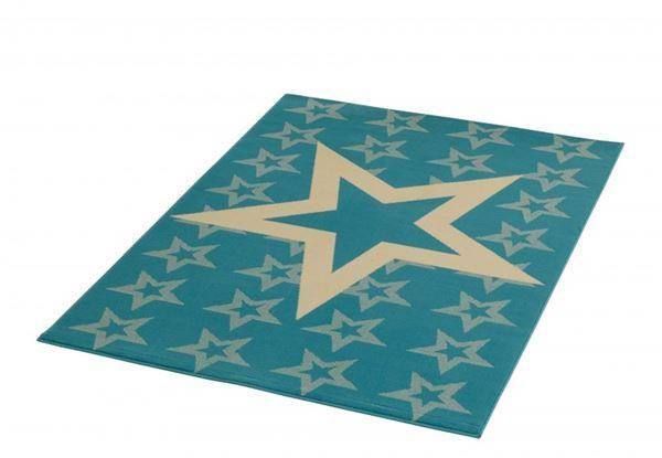 Tappeti: Designer Velours Teppich-STERNE-hellblau – Nuovo e nell'imballaggio originale da Rupperswil venduto da big-one-sale 2