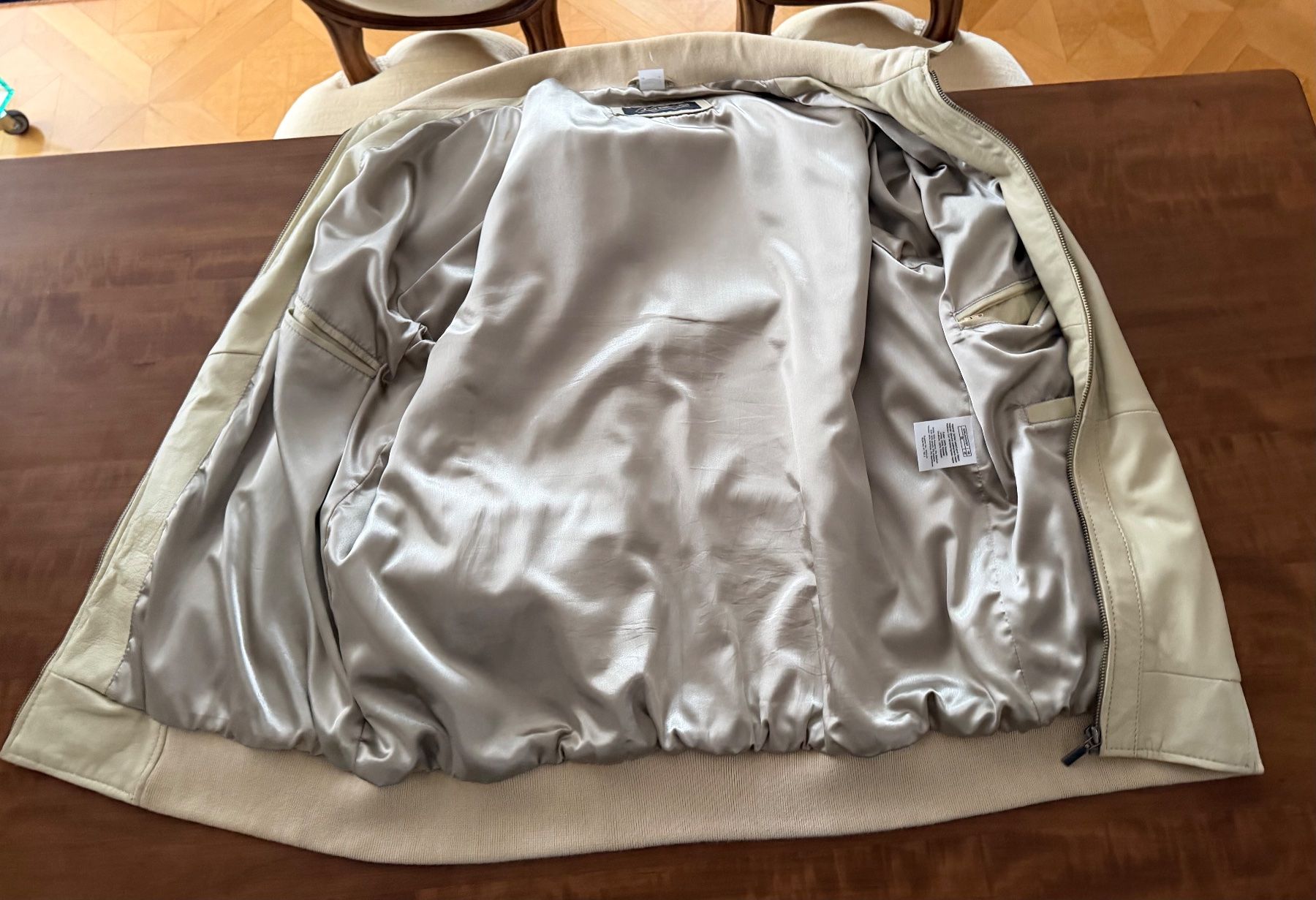 Jacken: LEDERJACKE HELL, Strickkragen – Neu (gemäss Beschreibung) aus Luzern von Johann7 3