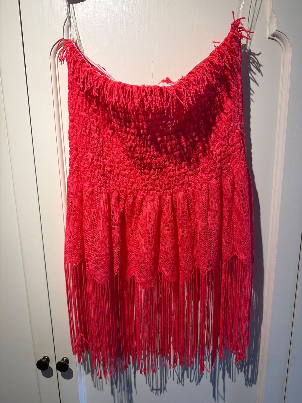 Vestiti: SOMMER KLEIDLI MIT FRANSEN-DAMEN,ROT – Nuovo e nell'imballaggio originale da Meienried venduto da ManuelaBoutique 3