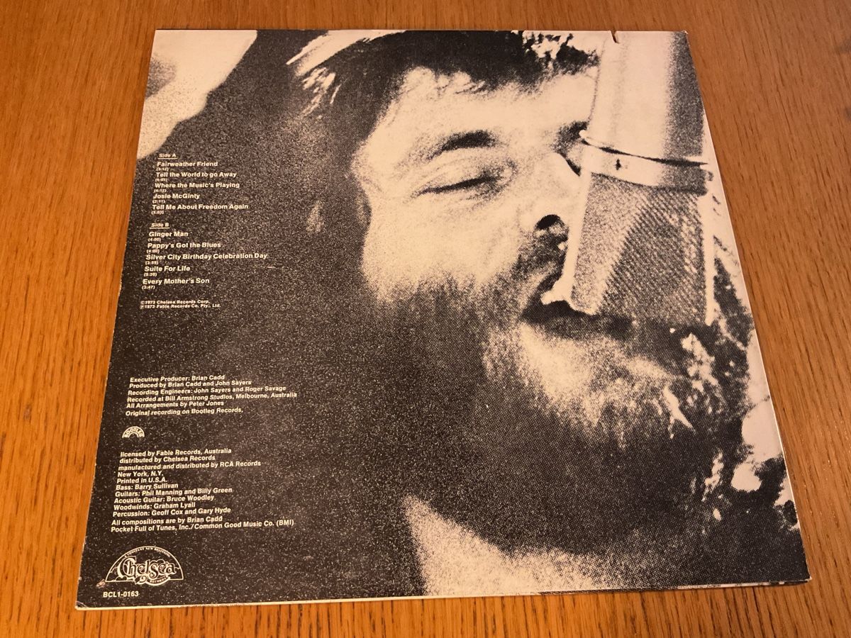 Dischi in vinile: Brian Cadd - Brian Cadd LP - 1973 - Chelsea Records – Usato da Steinach venduto da Quarkie 1