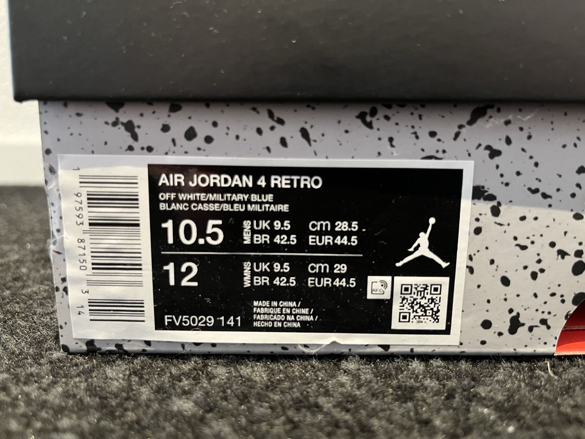 Jordan Scarpe da uomo: Jordan 4 Military Blue EU 44.5 – Nuovo e nell'imballaggio originale da Neuendorf venduto da Kiwiliblue 4