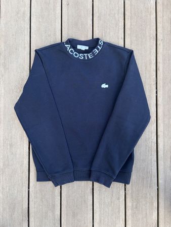 Sweat Lacoste Col Montant Bleu Marine - Taille XS