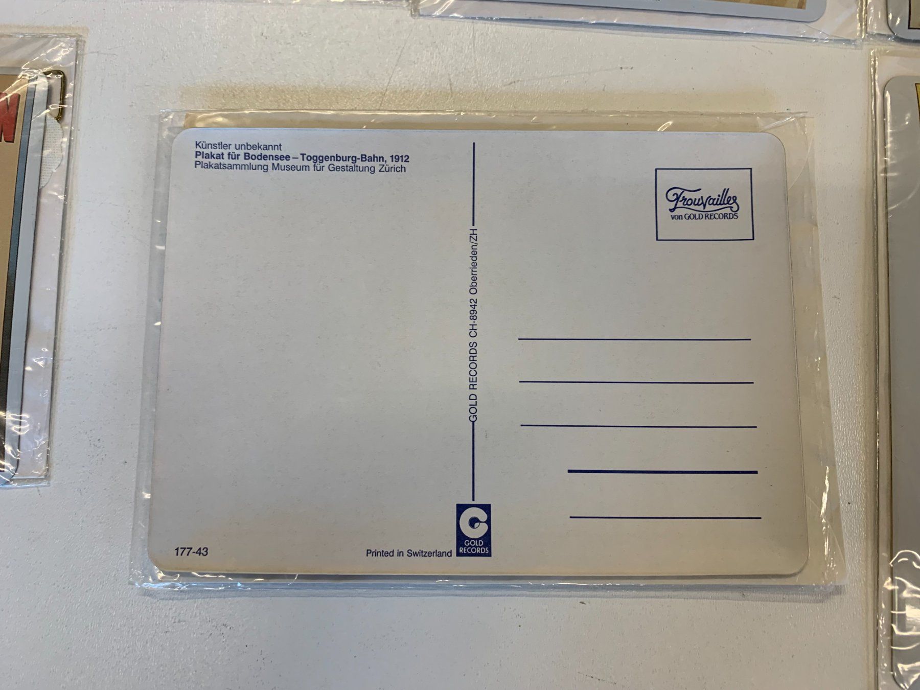Cartoline postali: Blech-Postkarten Bahnstrecken alt und rar – Nuovo (secondo la descrizione) da Fislisbach venduto da Zicke1958 5