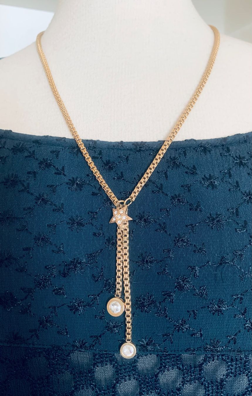 Ketten: Kette mit Zirkonias, goldfarben – Gebraucht aus Bern von Flora.Sonea