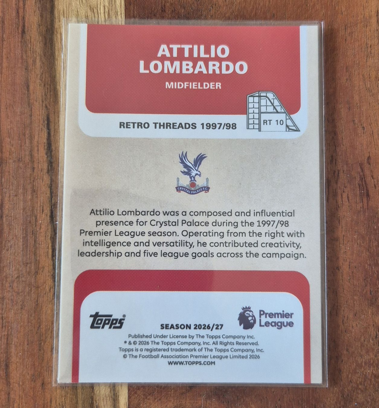 Topps Carte collezionabili: Attilio Lombardo - Topps Retro Threads 97/98 – Nuovo (secondo la descrizione) da Genève venduto da RazenGan_777 1