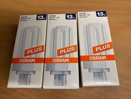 Kompaktsparlampe Osram Dulux T/E 13 W 830 (3 Stk)