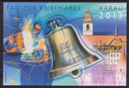 2013 Sonderblock Tag der Briefmarke Aarau postfrisch