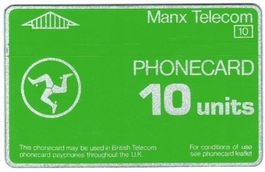 Erste Telefonkarte Isle of Man