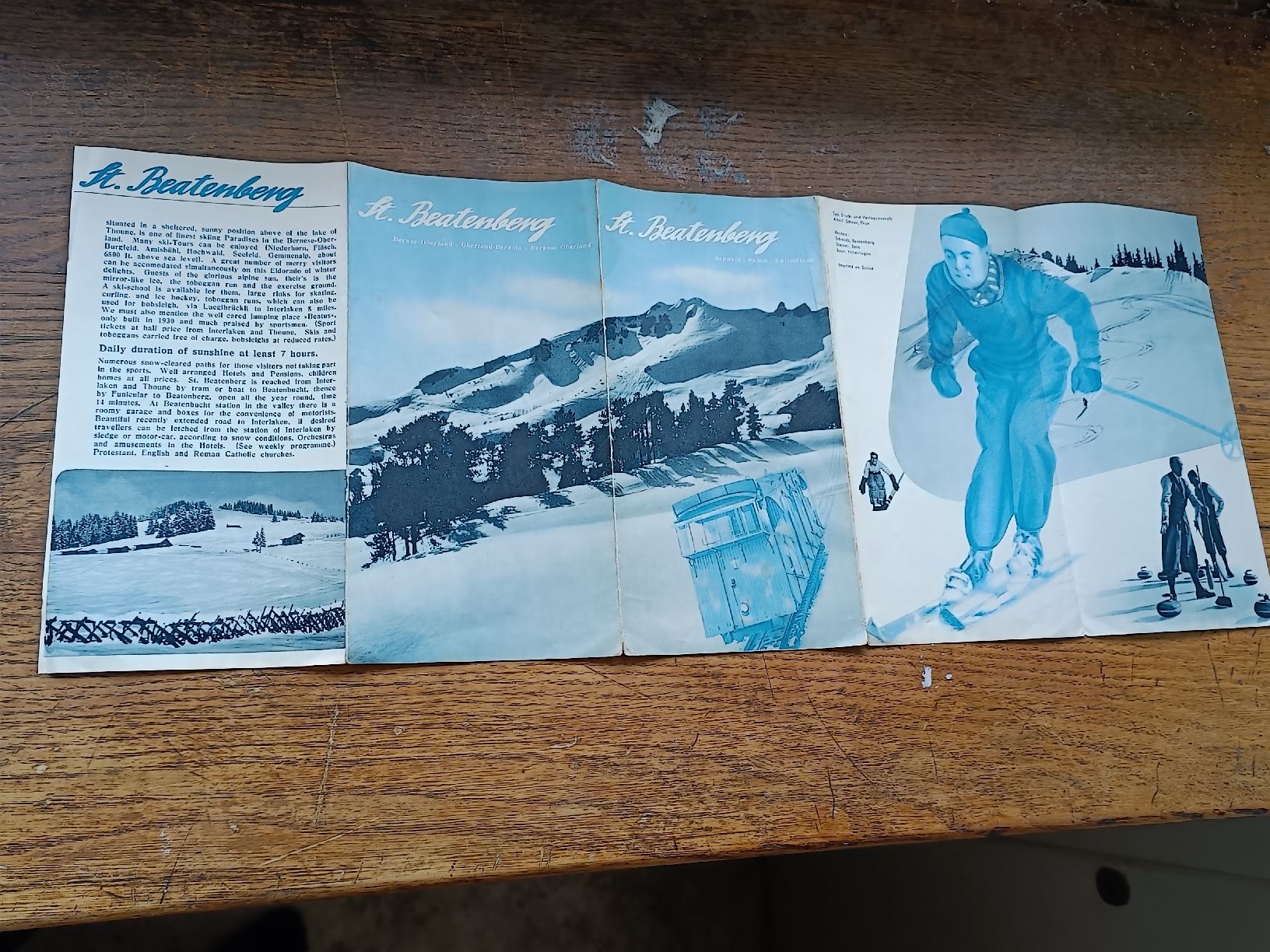 Documenti: Alter Prospekt / St Beatenberg - Berner Oberland ca. 1930 – Usato da Brugg AG venduto da Ente015 2