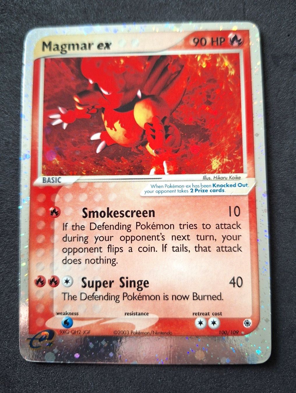 Pokémon Carte collezionabili: Magmar EX #100 Pokemon Ruby & Sapphire – Usato da Sugiez venduto da eLCangri90