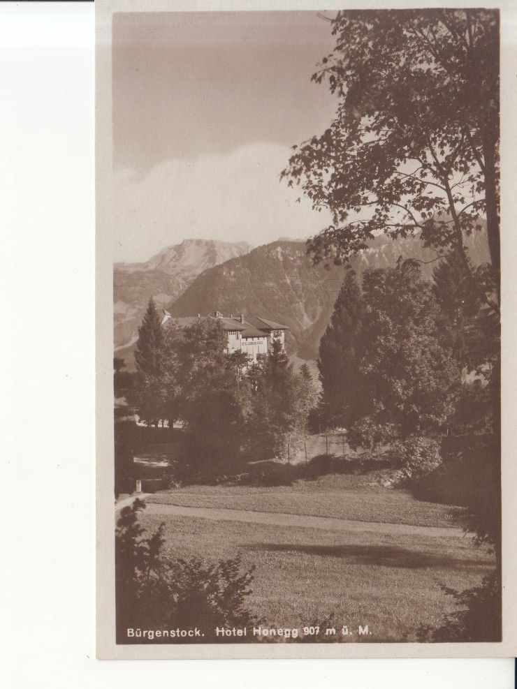 Cartoline postali: Bürgenstock Honegg ca. 1930 – Usato da Bürglen TG venduto da StampGraf