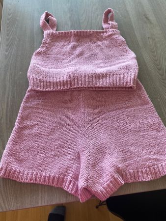 Zara Strick-Set, Grösse S, Rosa - perfekt für den Sommer!