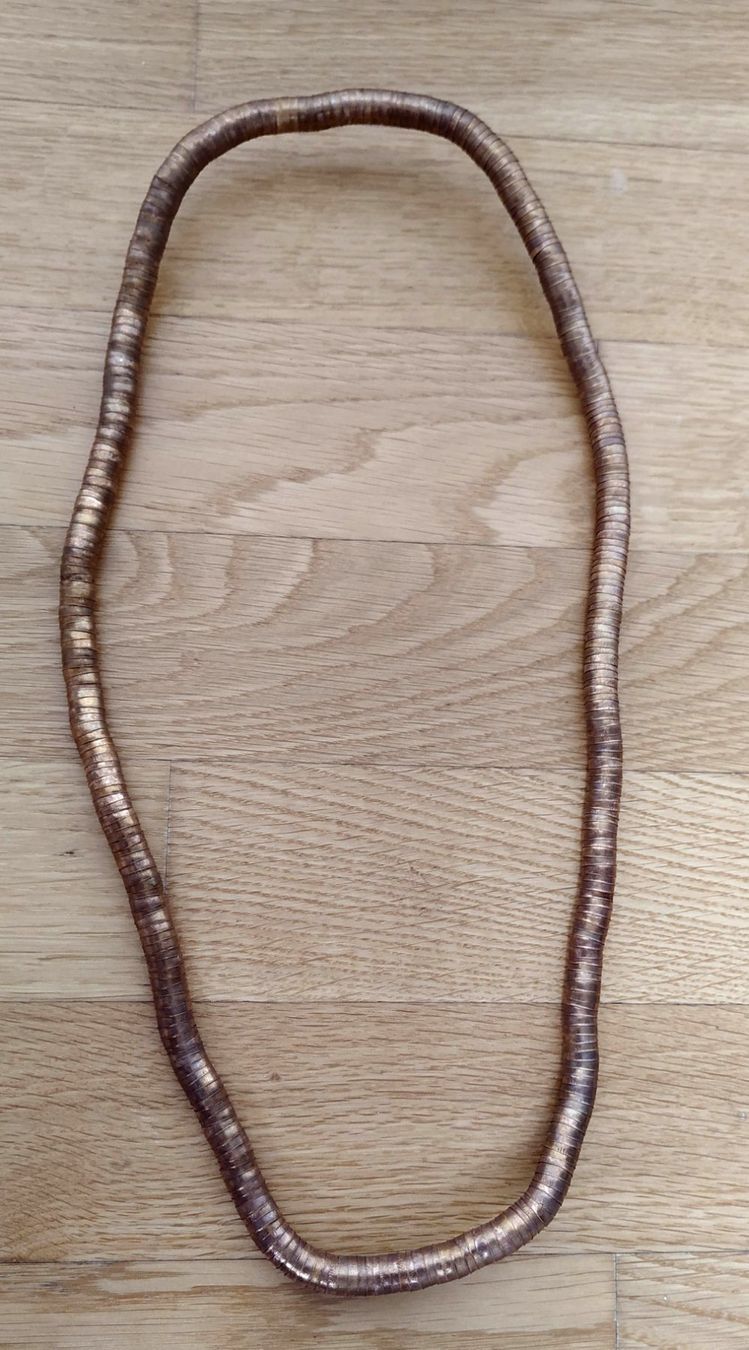 Catenine: Collier flexible cuivré. – Usato da Carouge GE venduto da for_8yym 1