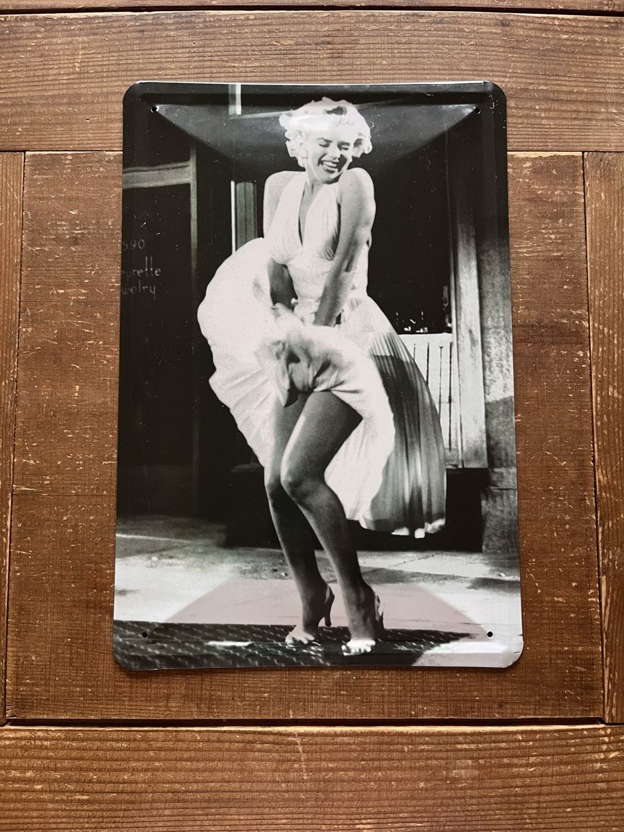 Insegne: Marilyn Monroe Blechschild 30x20cm – Usato da Basel venduto da Nath-