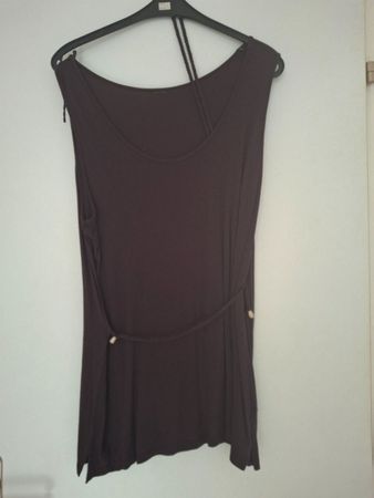 Long-Shirt, dunkelbraun , Grosse Grössen