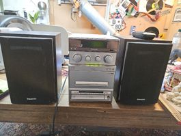 Panasonic  Anlage SC-PM15 mit Boxen und Fernbedienung (D1)