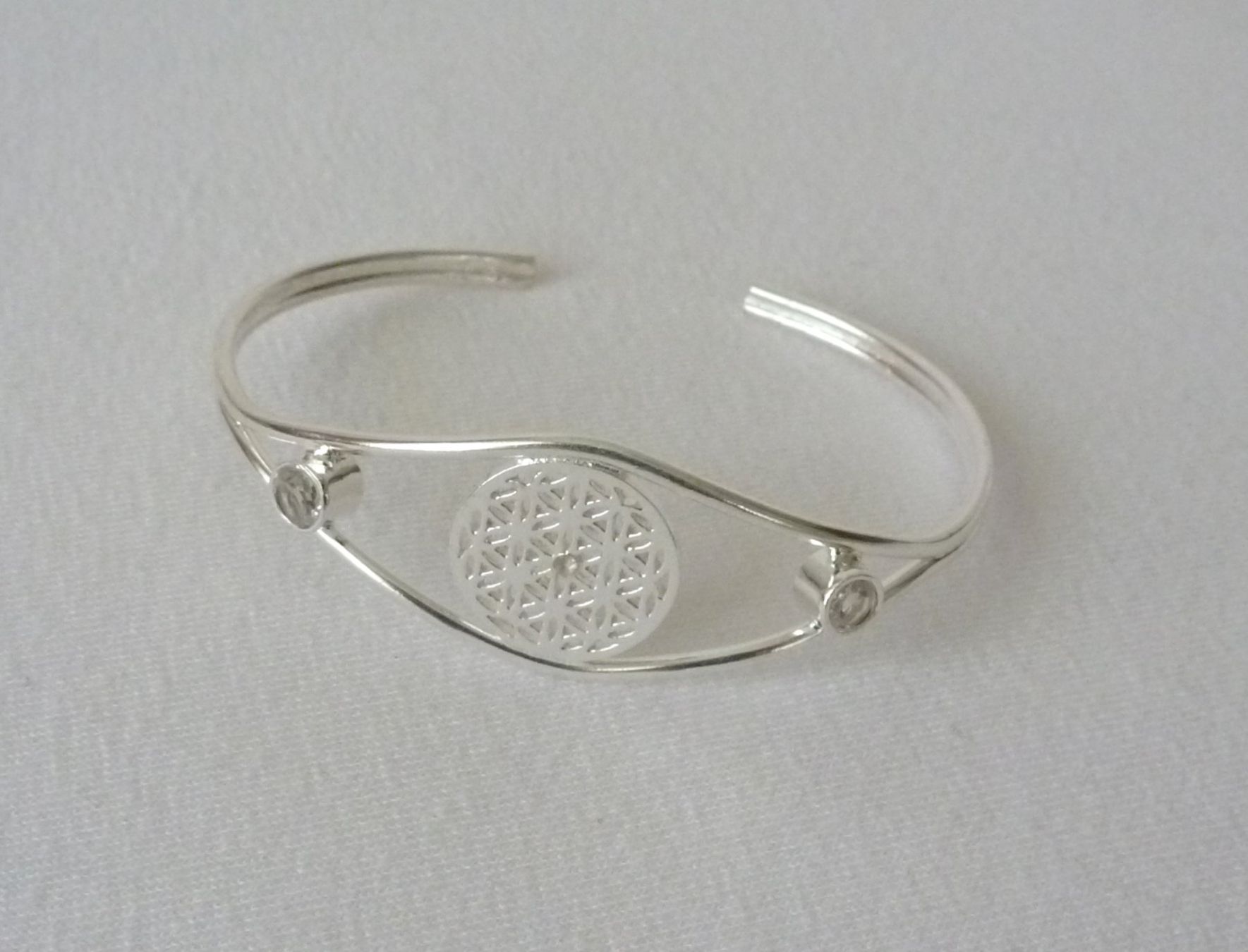 Bracciali & Braccialetti: Blume des Lebens - Silber-Armreif – Nuovo e nell'imballaggio originale da Mauren venduto da Yeelen 1