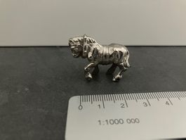 Cavallo miniatura argentato