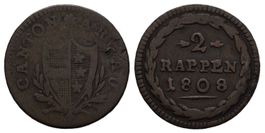 Aargau  2 Rappen 1808   /697
