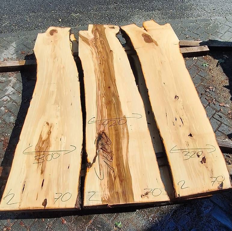 Articoli in legno: Apfelholzbretter 70mm, 5 Stück, Nr. 2 – Usato da Waldkirch venduto da bauprofi87 1