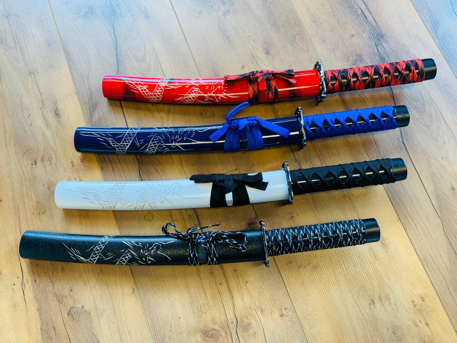 Arte internazionale: 4 tlg. Katana Schwert mit Scheide 50cm XXL Bundle NEU – Nuovo e nell'imballaggio originale da Bergdietikon venduto da shopAgent 6