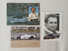 3x Autogrammkarte; Jochen Mass, Sauber Gruppe C (unsigniert)
