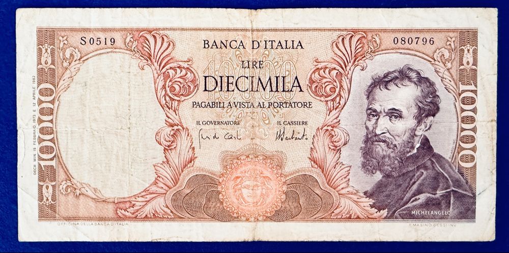 10.000 Lire 1962 Italien Banknote in Schön+ (Gebraucht) in ...